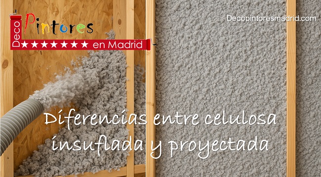 diferencias entre celulosa insuflada y proyectada